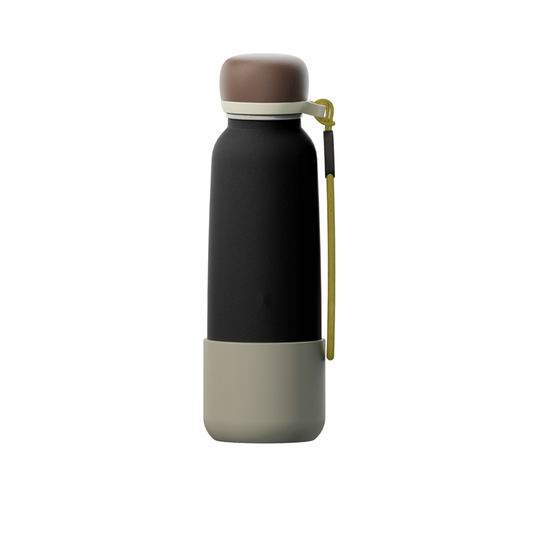 18oz Insulated Water Bottle Stainless Steel with Straw, Leak proof, Bisphenol A Free, Double Wall Vacuum, Can Maintain Low
